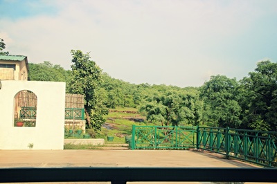 Terrace of the upper room overlooking the landscape
